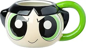 Powerpuff Girls Bubbles Face Ceramic 3D Sculpted Mug