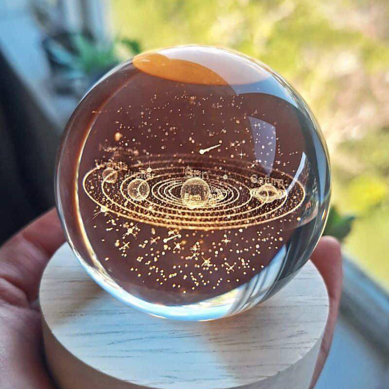 stitch Crystal Ball Night Lamp 8 cm