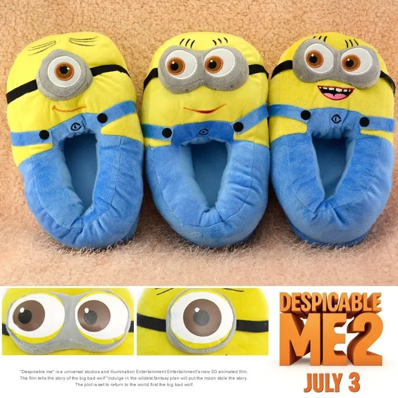 Minion Despicable me Plush Slippers