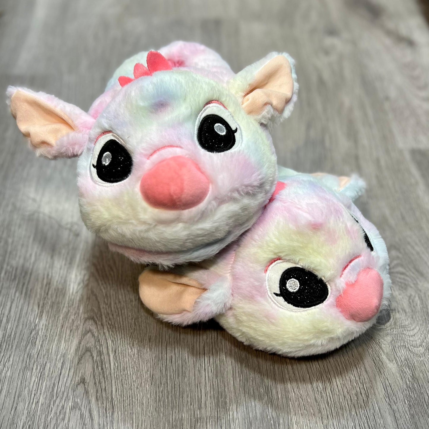 Stitched Plush Slippers Kawaii Warm Peluche Cartoon Anime Stuffed Slippers Winter Cute Squishy Soft Comfortable