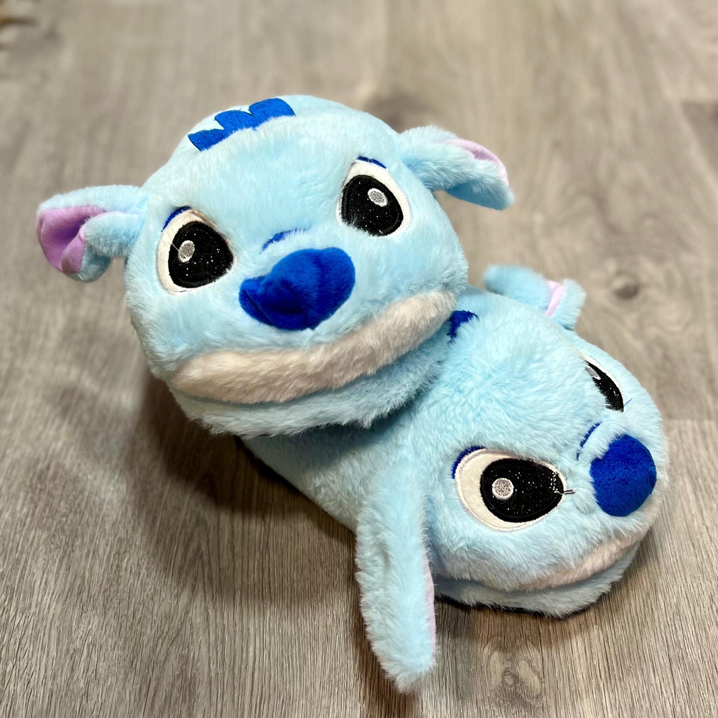 Stitched Plush Slippers Kawaii Warm Peluche Cartoon Anime Stuffed Slippers Winter Cute Squishy Soft Comfortable