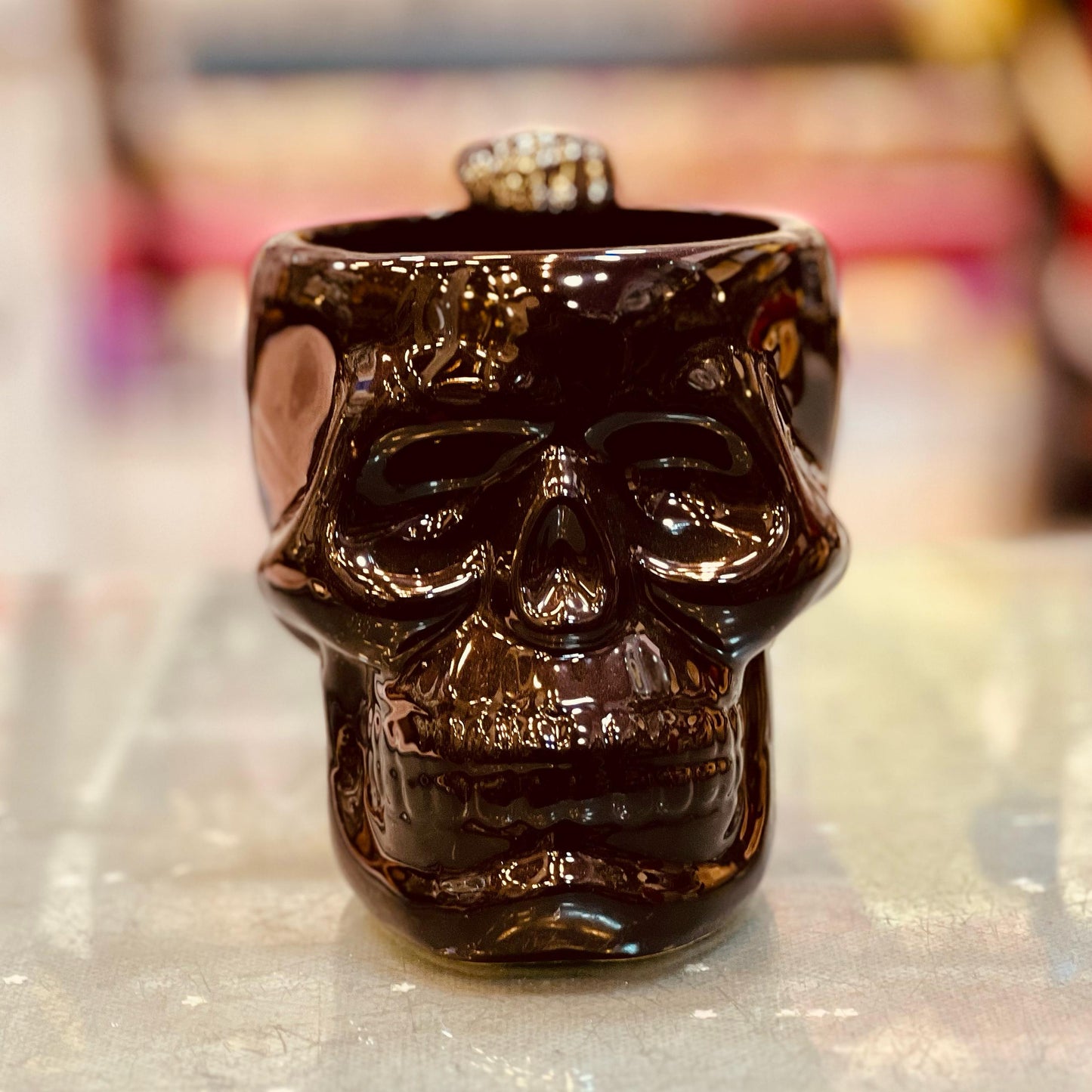Ceramic Skull Coffee Mug