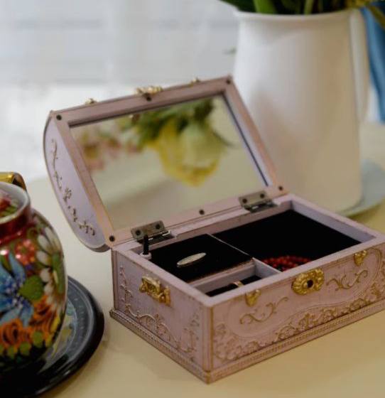 Plastic Music Jewelry Boxes For Women Girls Jewelry Box Organizer