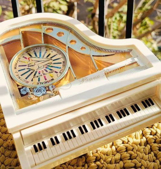 Siwan Ballerina Music Box for Girls Piano Dancers, Mini Piano Classic Mechanic Music Box for Home Decoration and Birthdays