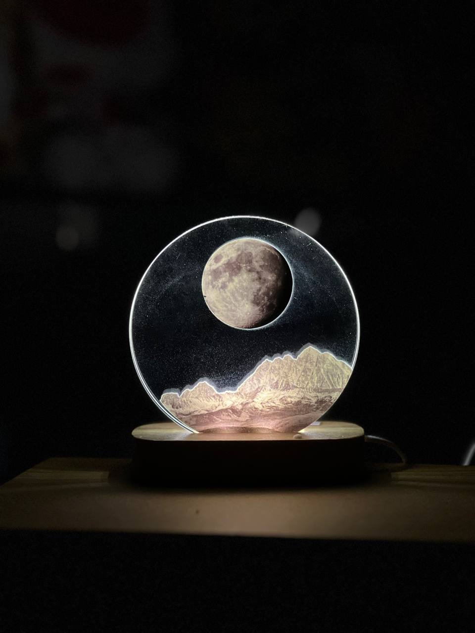 Lighting Crystal Decor - Solar System ( 10 cm )