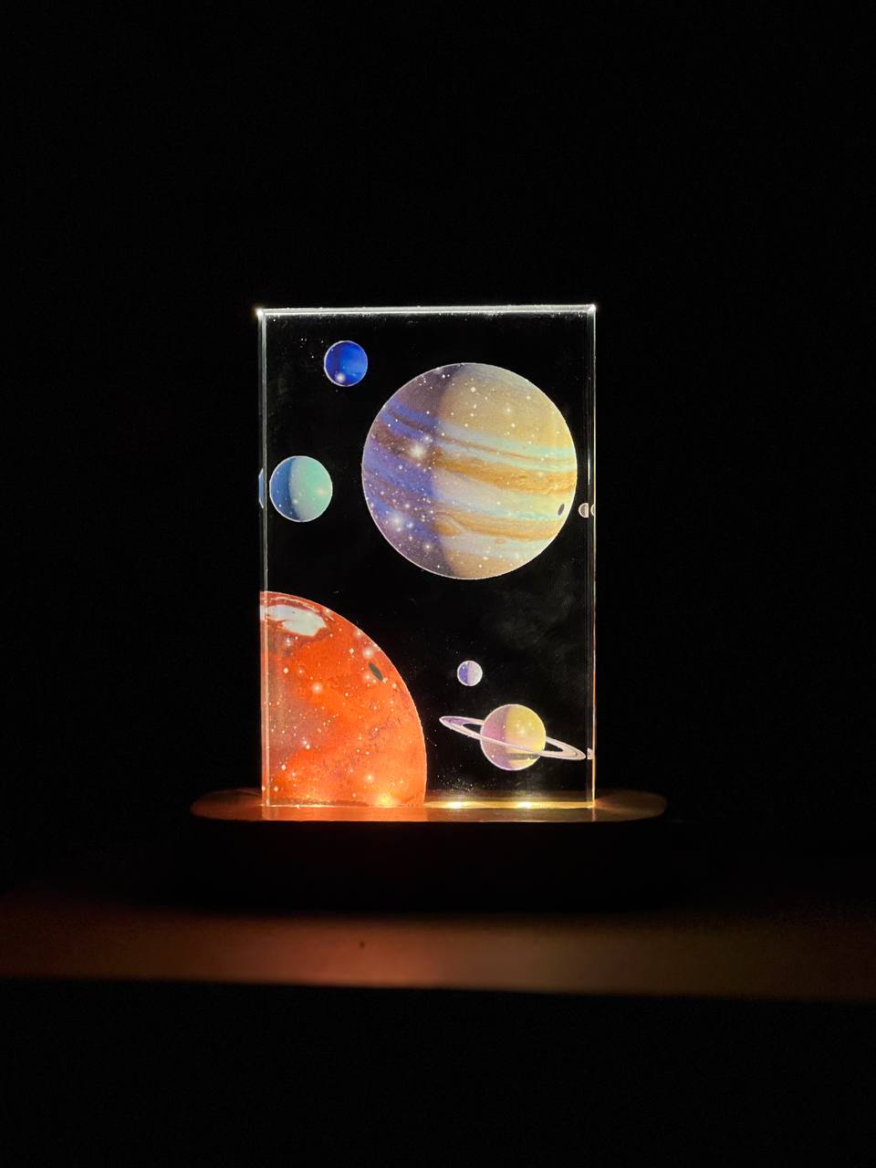 Lighting Crystal Decor - Solar System ( 10 cm )