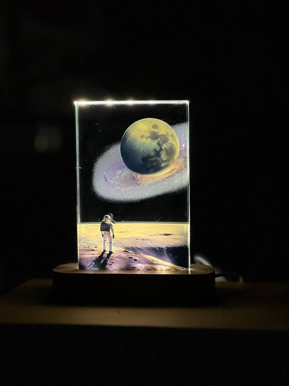 Lighting Crystal Decor - Solar System ( 10 cm )