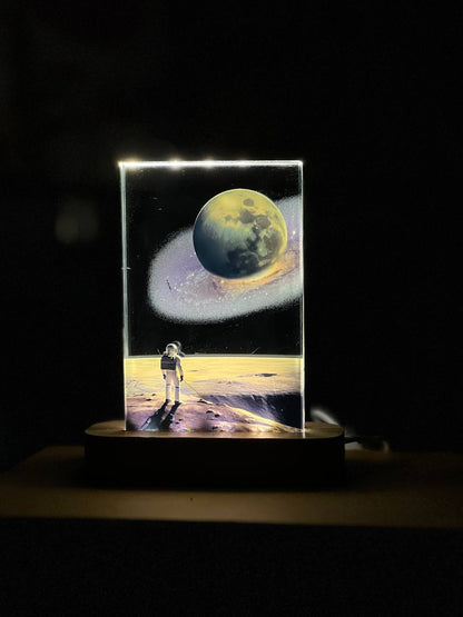 Lighting Crystal Decor - Solar System ( 10 cm )