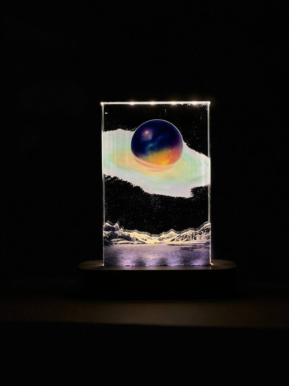 Lighting Crystal Decor - Solar System ( 10 cm )