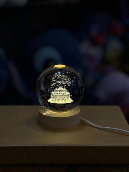 stitch Crystal Ball Night Lamp 8 cm