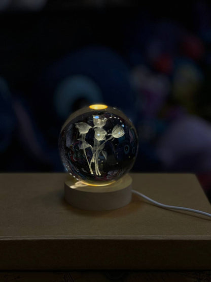 stitch Crystal Ball Night Lamp 8 cm