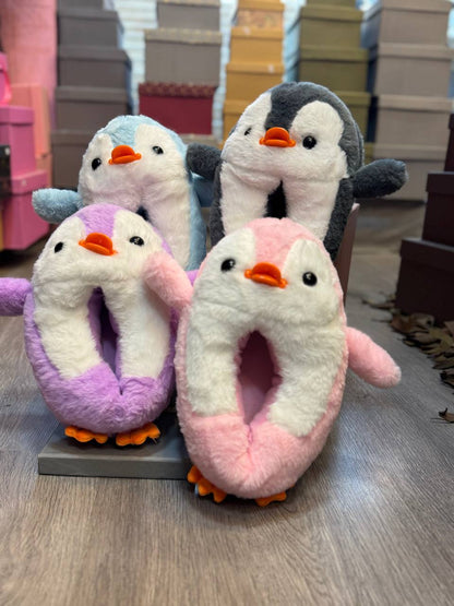 Penguin ZaiZai Cute Stuffed Doll Cotton Slippers